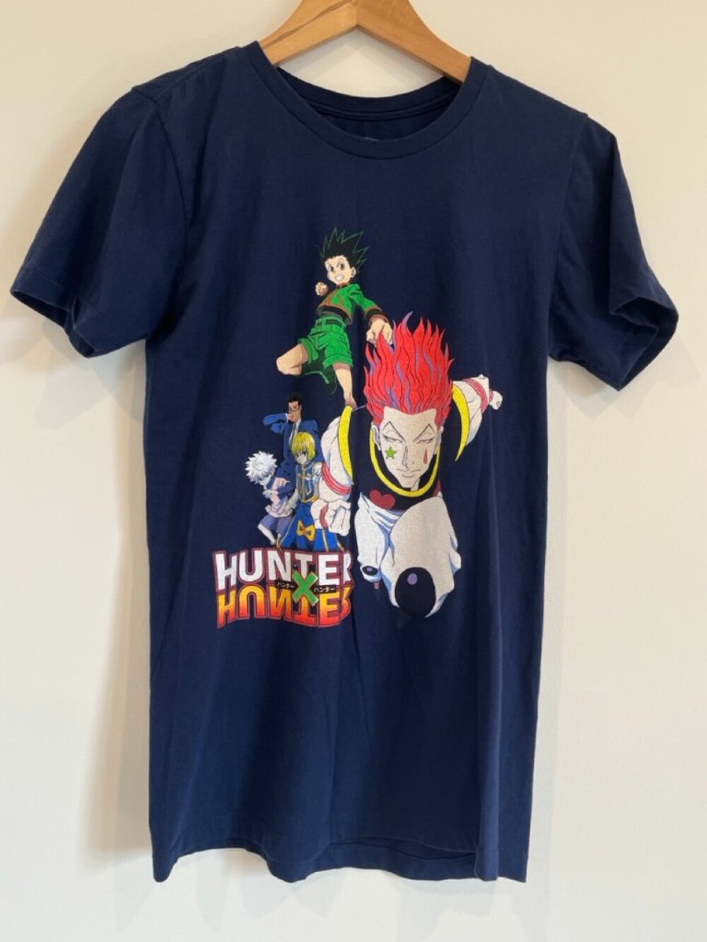 Hunter x Hunter Anime T-Shirt Navy Blue Small Gon Freecss Hisoka Morrow